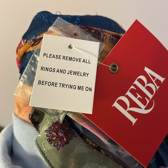 Reba The Road Less Traveled Multi Patchwork Fringe Long Duster Coat size XL - Picture 7 of 16